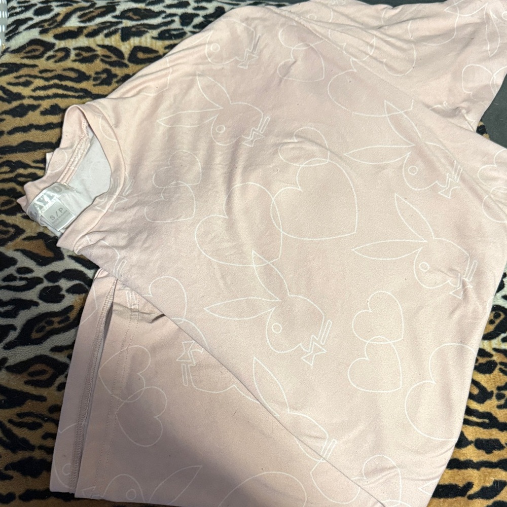 Pink  playboy  oversized T-Shirt